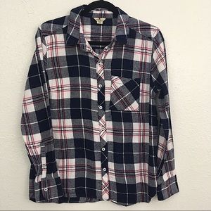 Vintage Woolrich Plaid  Button-Down 100% Cotton